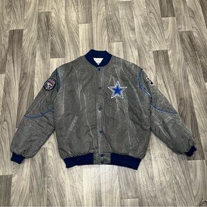 SIZE LARGE VTG 80’s STARTER DALLAS COWBOYS VARSITY BOMBER JACKET
